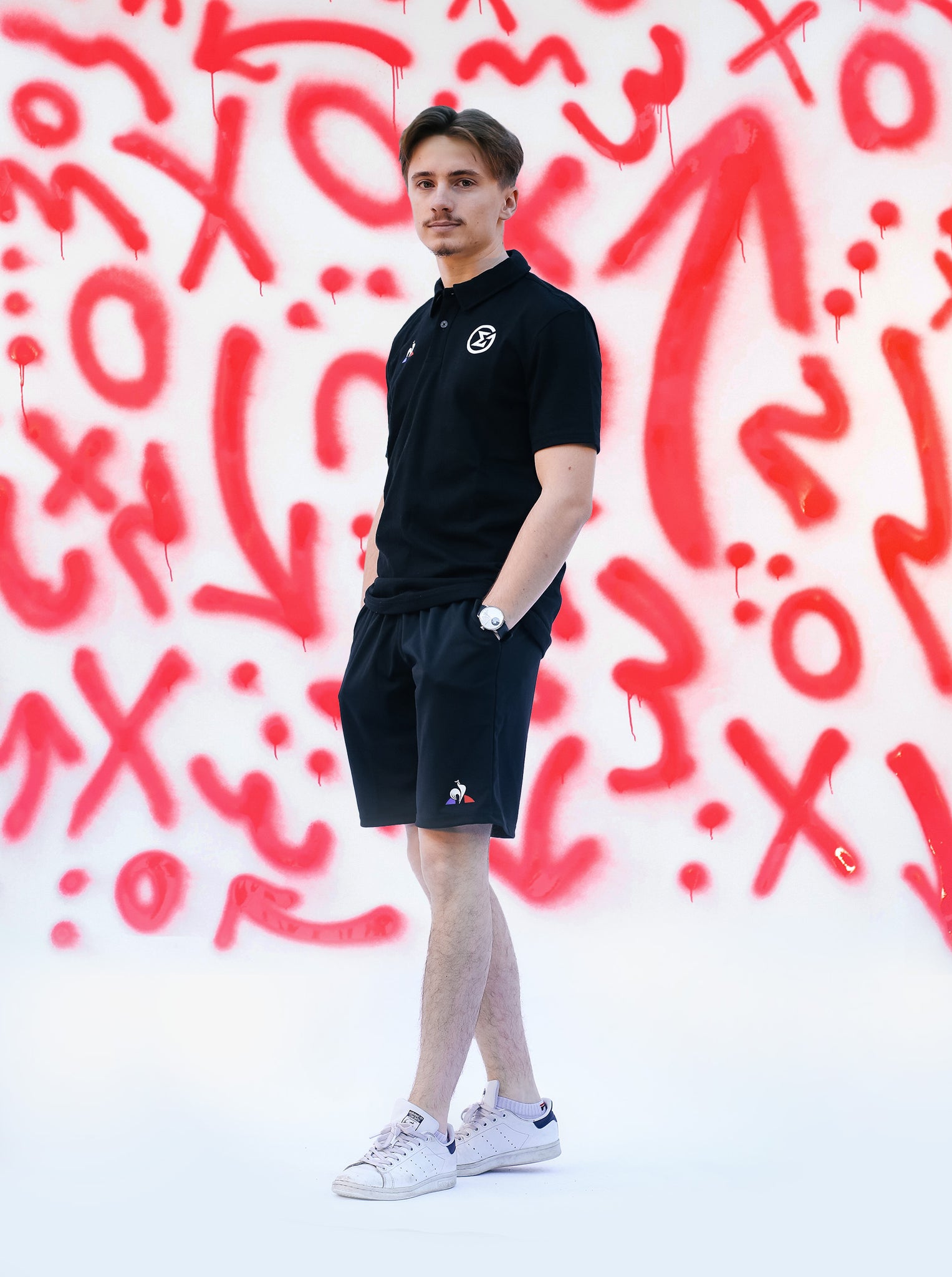 Short le coq sportif rose store